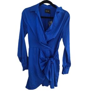 DO+BE Vibrant Blue Long Sleeve Dress Women's Small